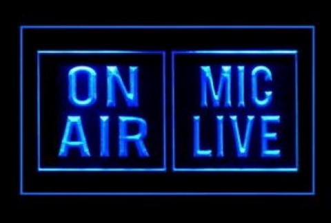 Mic Live On Air LED Neon Sign